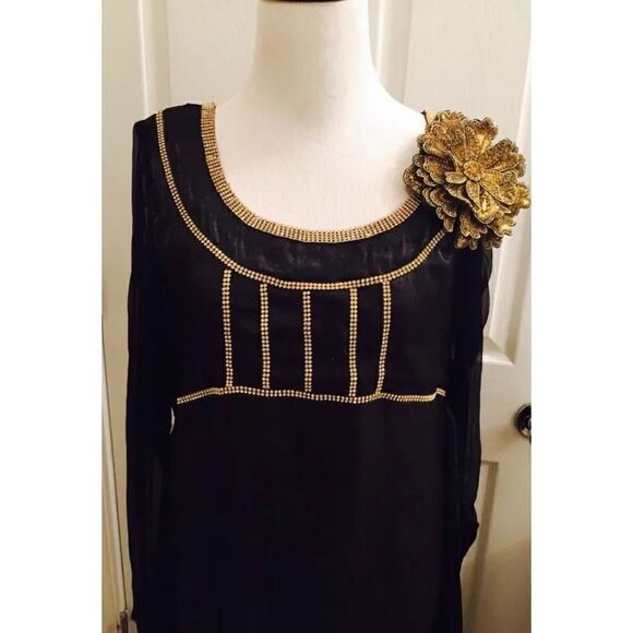 Indian Pakistani Eid Black Formal Maxi Dress Small - Picture 7 of 8